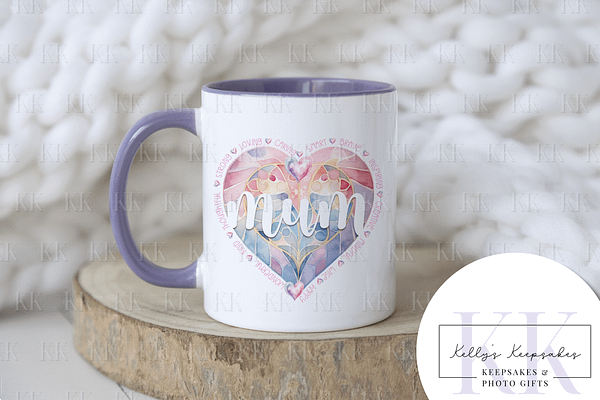 Stain Glass Affirmation Mum Mug - Mothers Day - Gift For Her - Mum - Mom - Mam