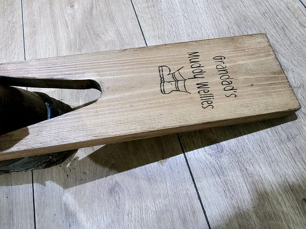 Personalised Boot/ Welly Pull - Boot Jack - Rustic Wooden Welly Pull - Walker Gift