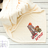 Fireman TeddyBear Baby Blanket