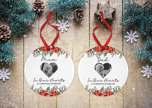 Memorial Christmas Ceramic Bauble - Memorial Decoration