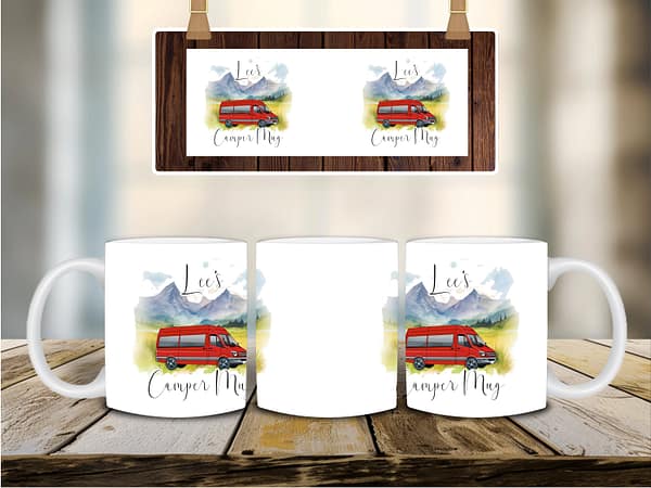 Campervan Personalised Mug - Van life - camper - traveling couple