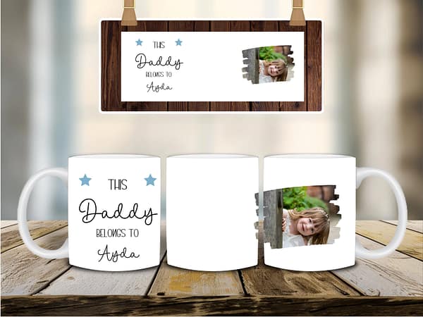 This Daddy Belongs To Mug - Daddy Personalised Mug