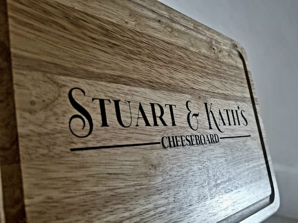 Personlised Wooden Cheeseboard - couple gift - family gift