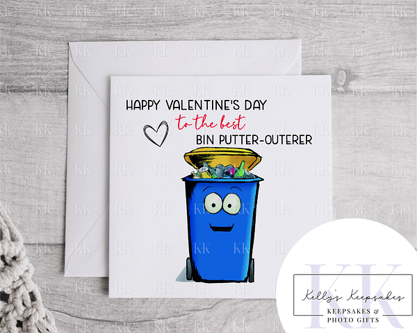 Best Bin Putter Outerer - Valentines Day Card - Funny Card