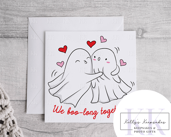 We Boo-long Together - Valentines Day Card - Funny Card