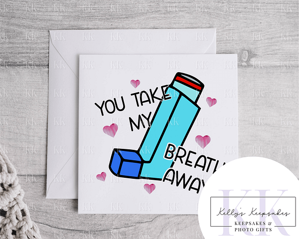 Take My Breath Away - Valentines Day Card - Funny Card