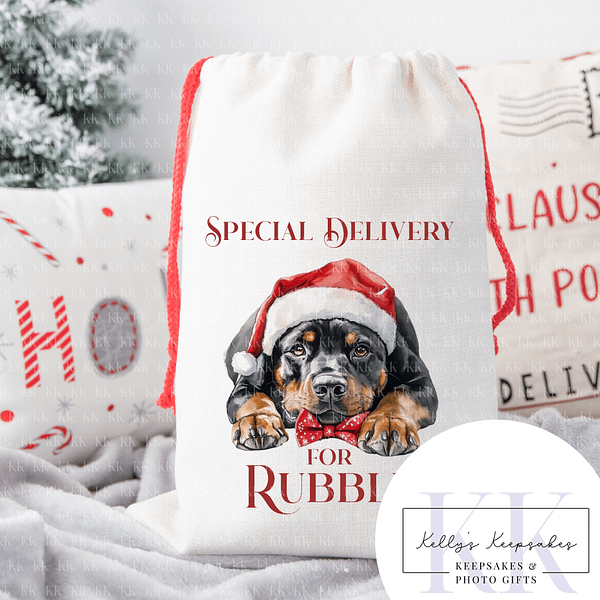 Christmas Dog Personalised Christmas Sack - For The Dog