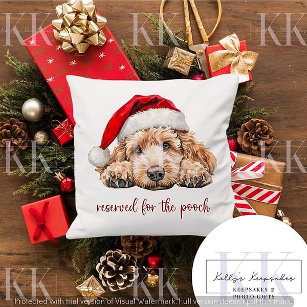 Reserved For The Dog - Personalised Pet Cushion