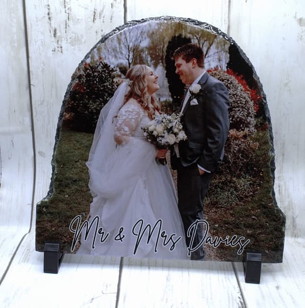 Wedding Bell Photo Slate - Wedding Gift - Newly Weds